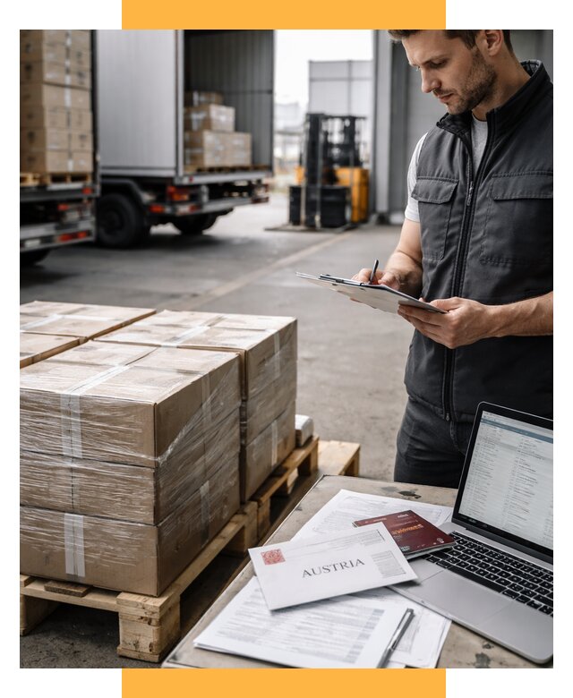 Доставка в Австрию от 66086 р. Логистика и экспорт СетСервис-Мхл