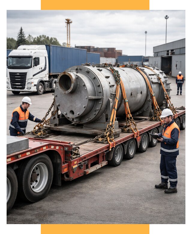 Перевозка тяжеловесных грузов под ключ от 152505 р. | СетСервис-Мхл